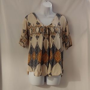 Women's B Collection By Bobeau Tan Shirt, M